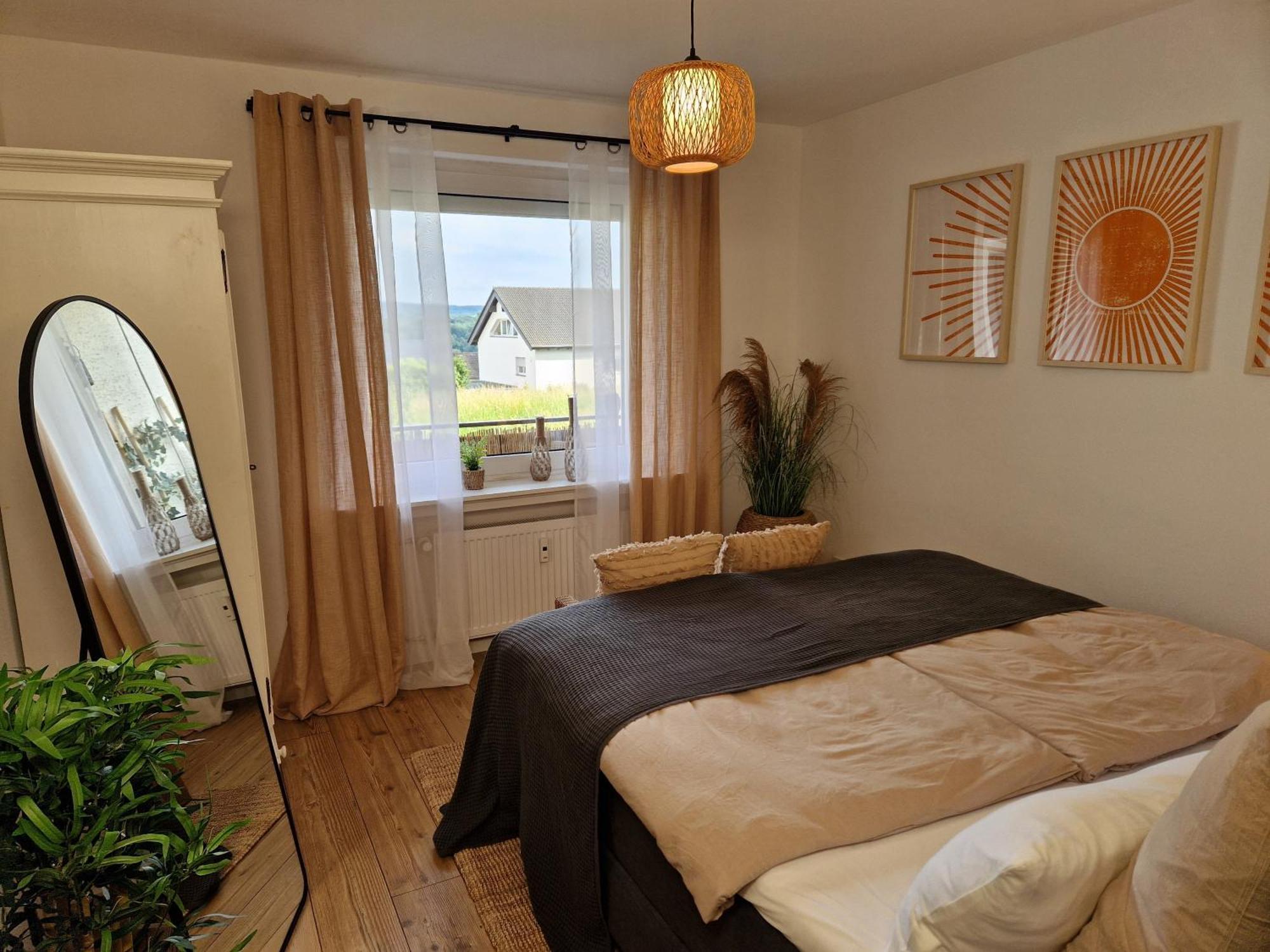 Ferienwohnung Sonnenhang Im Boho-Stil Mit Balkon Möhnesee Exteriör bild