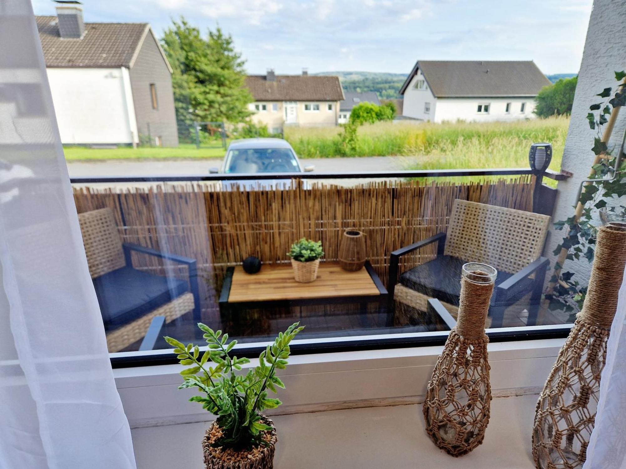 Ferienwohnung Sonnenhang Im Boho-Stil Mit Balkon Möhnesee Exteriör bild